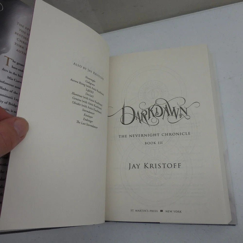 Darkdawn Jay Kristoff Signed First Edition Hardcover Nevernight Chronicle Book 3